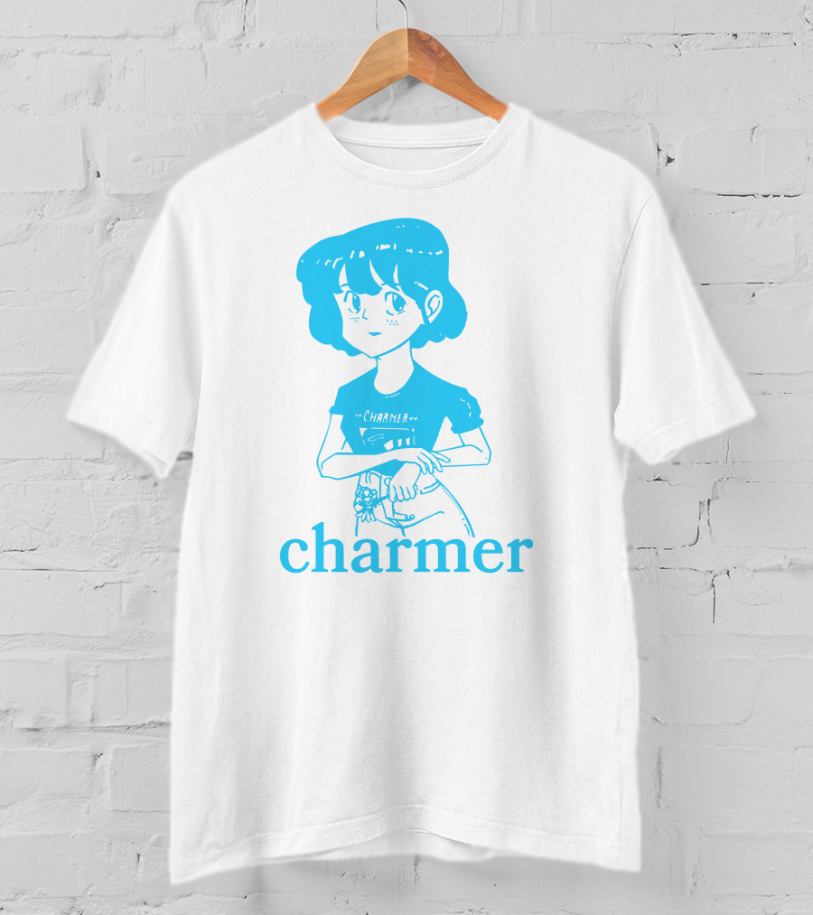 Charmer Merch Anime Girl Blue T-Shirt