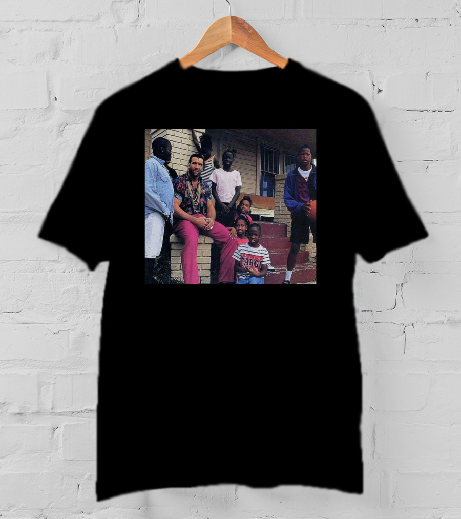 Scott Hall With Kids On Front Steps Vintage Photo T-Shirt