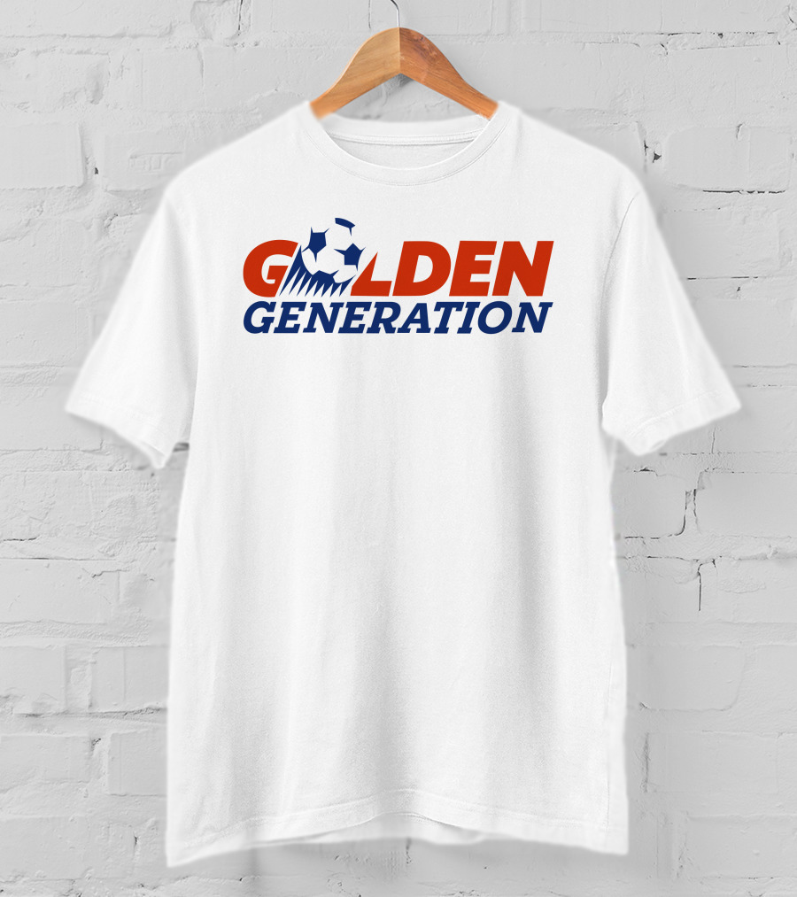 Golden Generation Soccer Ball Typography T-Shirt