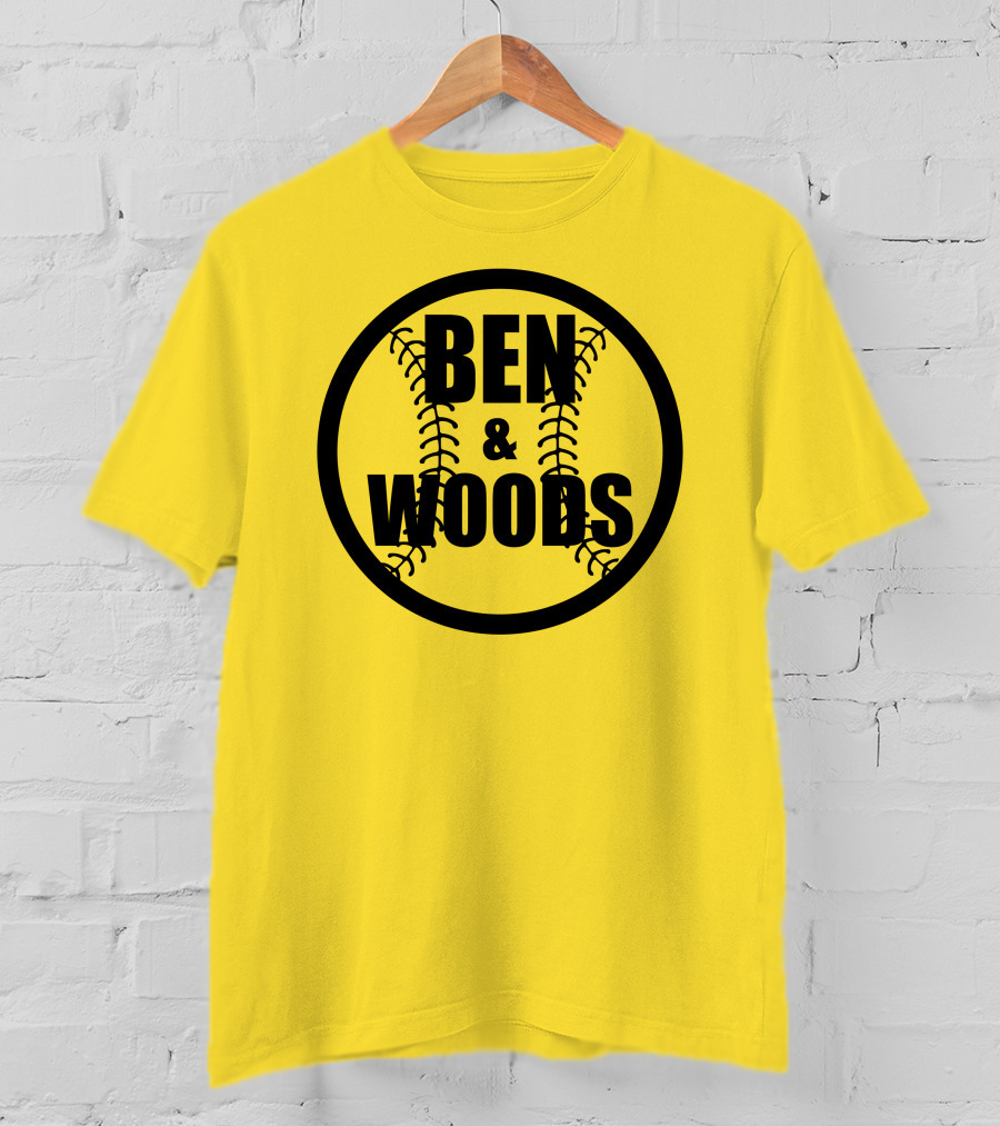 Ben And Woods Baseball Stitching Circle T-Shirt