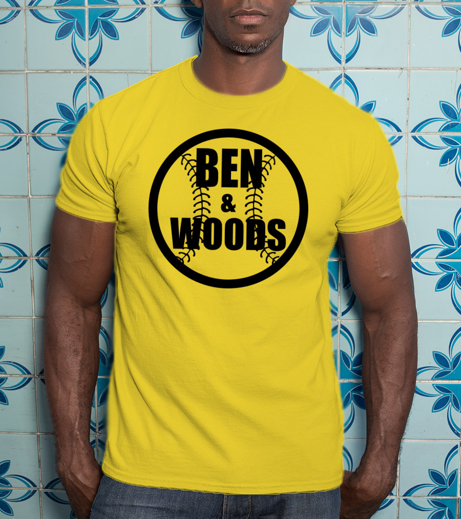 Ben And Woods Baseball Stitching Circle T-Shirt