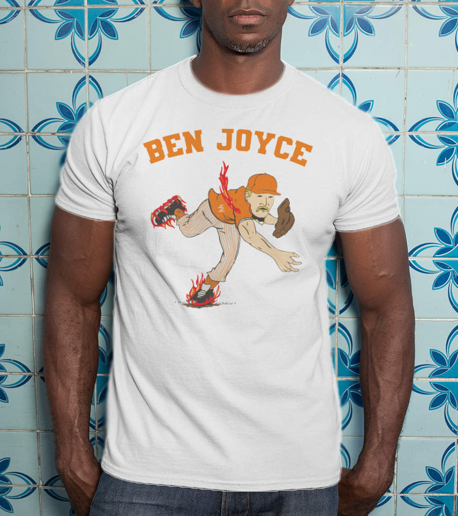 Ben Joyce Flaming Baseball Pitcher Barstool U T-Shirt
