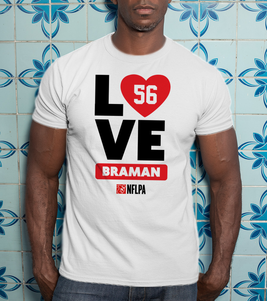 LOVE 56 BRAMAN NFLPA T-Shirt