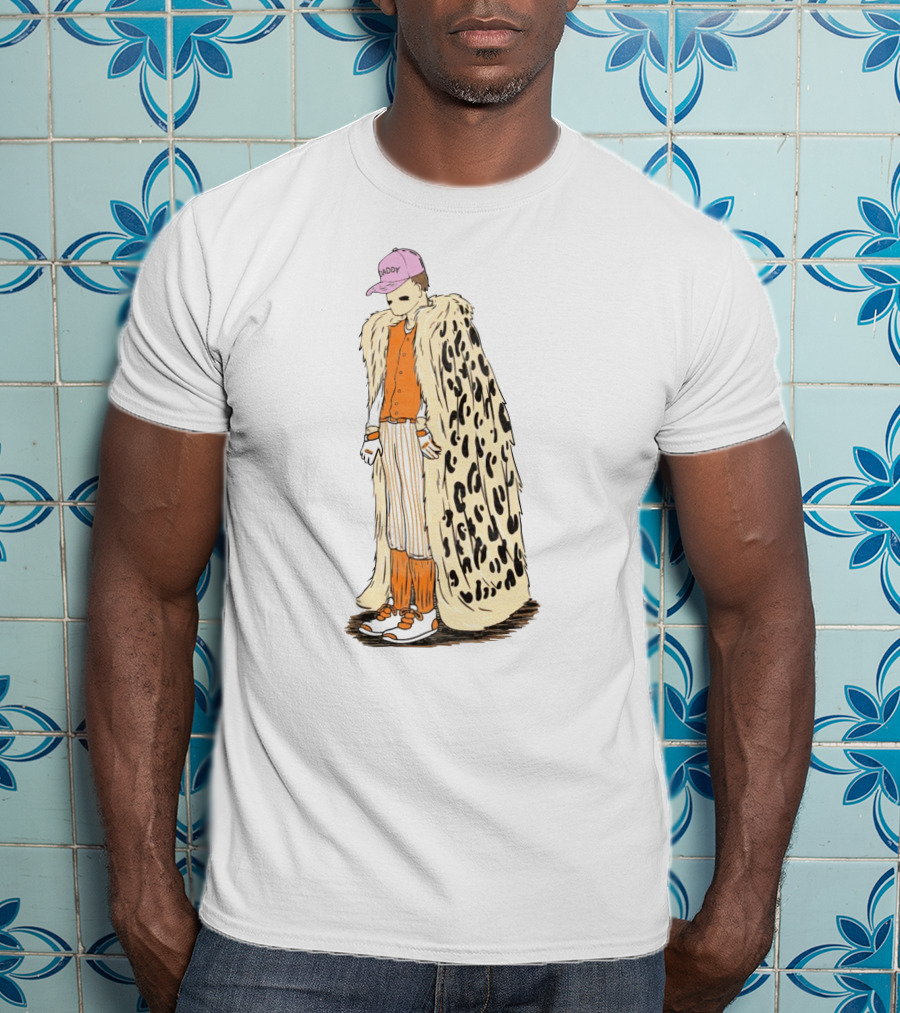 Daddy Leopard Cape Orange T-Shirt