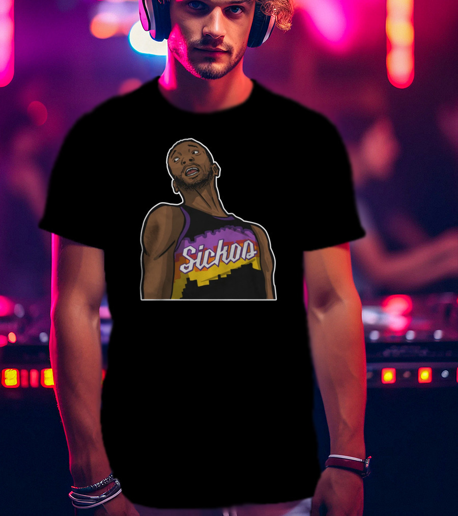 Sickos Retro Basketball Jersey Inspired Graphic T-Shirt