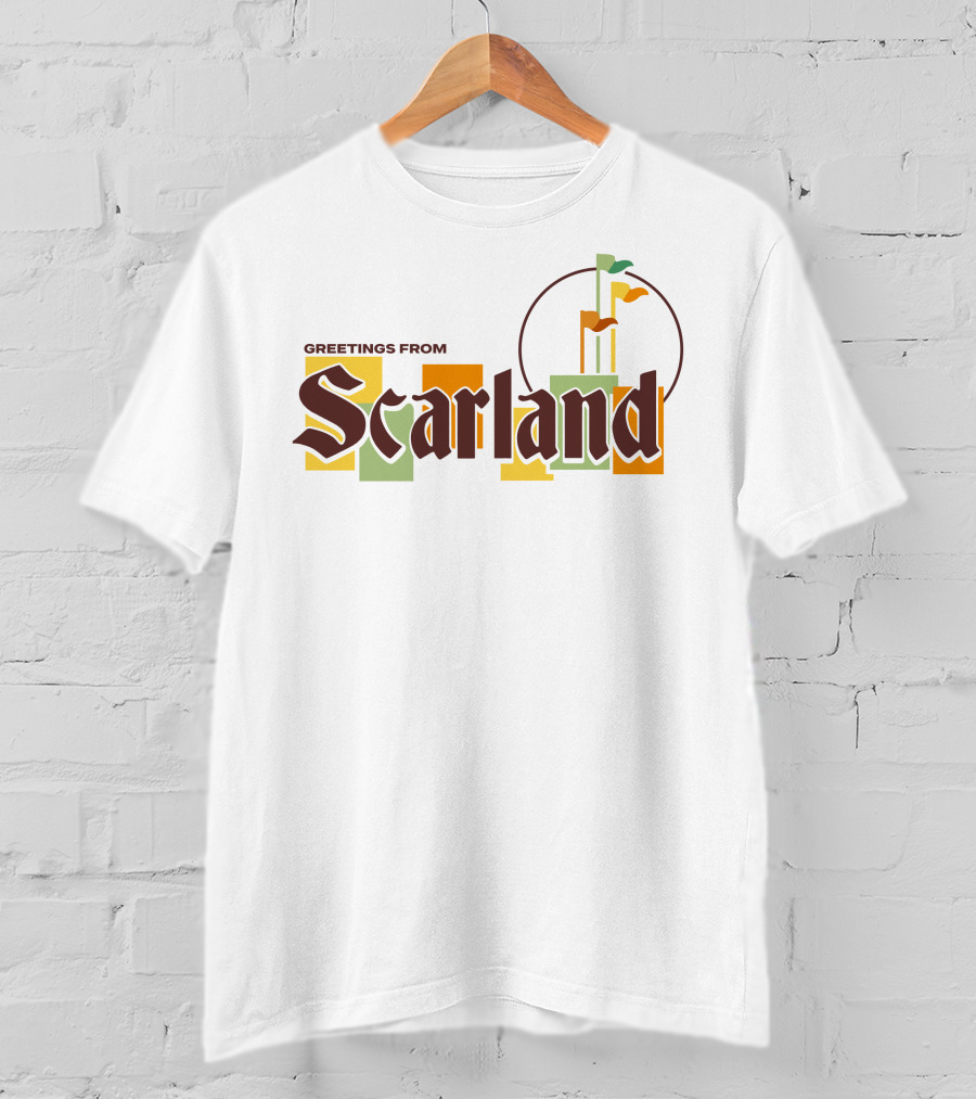 Greetings From Scarland Goodtimeswithscar Merch Flags T-Shirt
