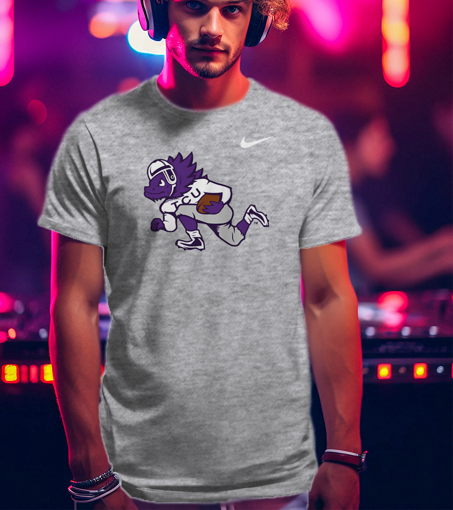 TCU Horned Frog Football Player T-Shirt