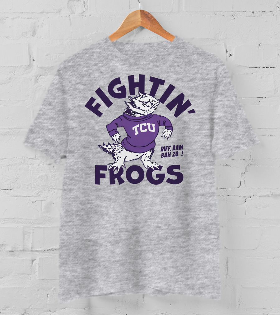 Fightin' Frogs TCU Riff Ram Bah Zo Vintage T-Shirt