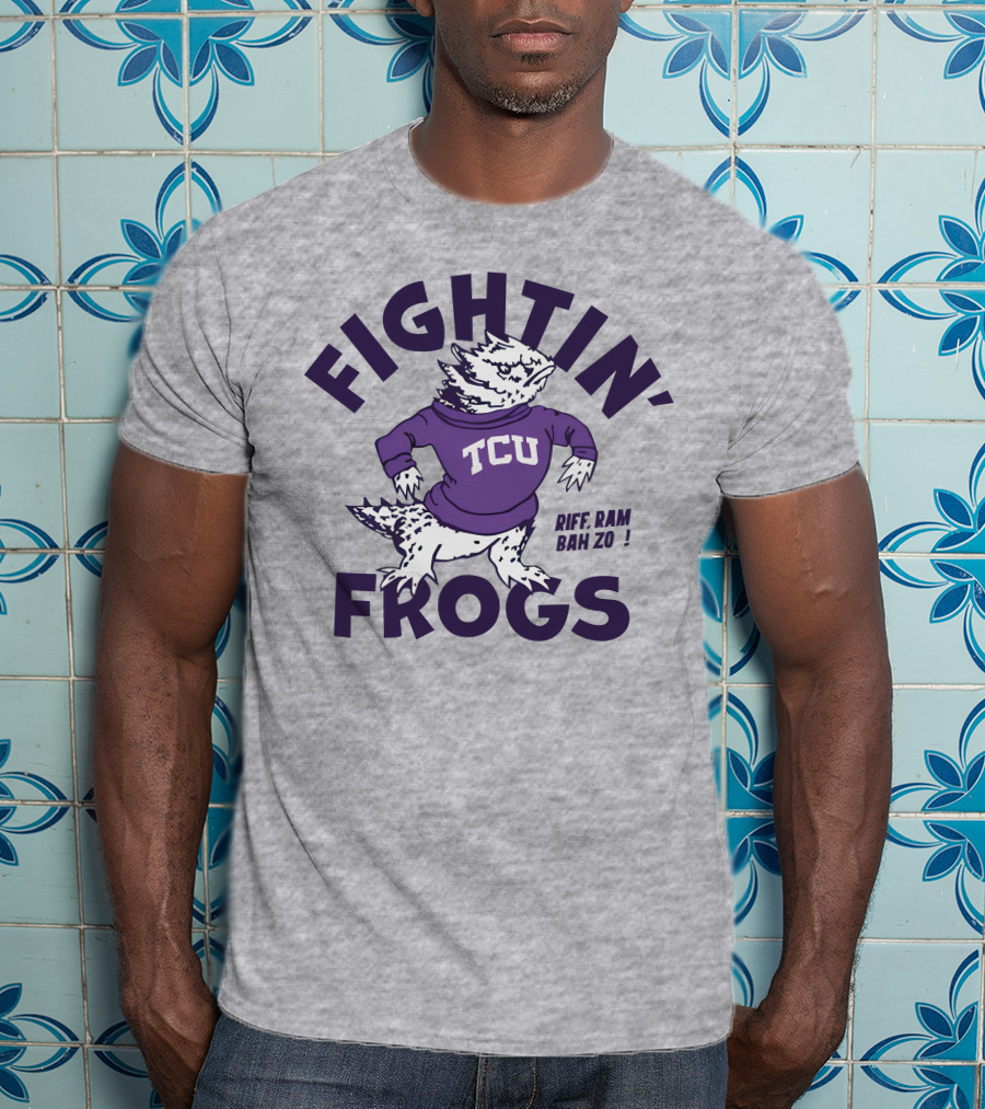 Fightin' Frogs TCU Riff Ram Bah Zo Vintage T-Shirt