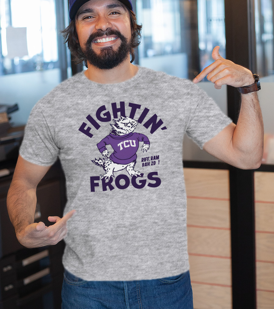 Fightin' Frogs TCU Riff Ram Bah Zo Vintage T-Shirt