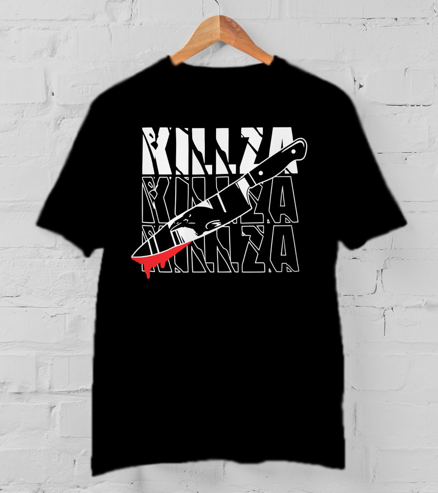 Ph1lza Merch Killza Blood Knife T-Shirt