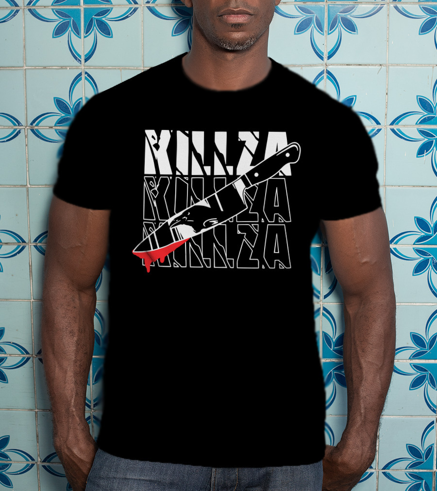 Ph1lza Merch Killza Blood Knife T-Shirt