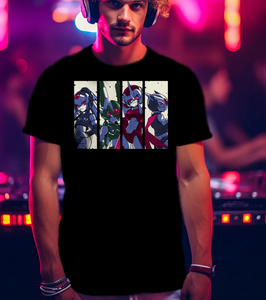 Mega Man Zero Four Guardians Characters T-Shirt