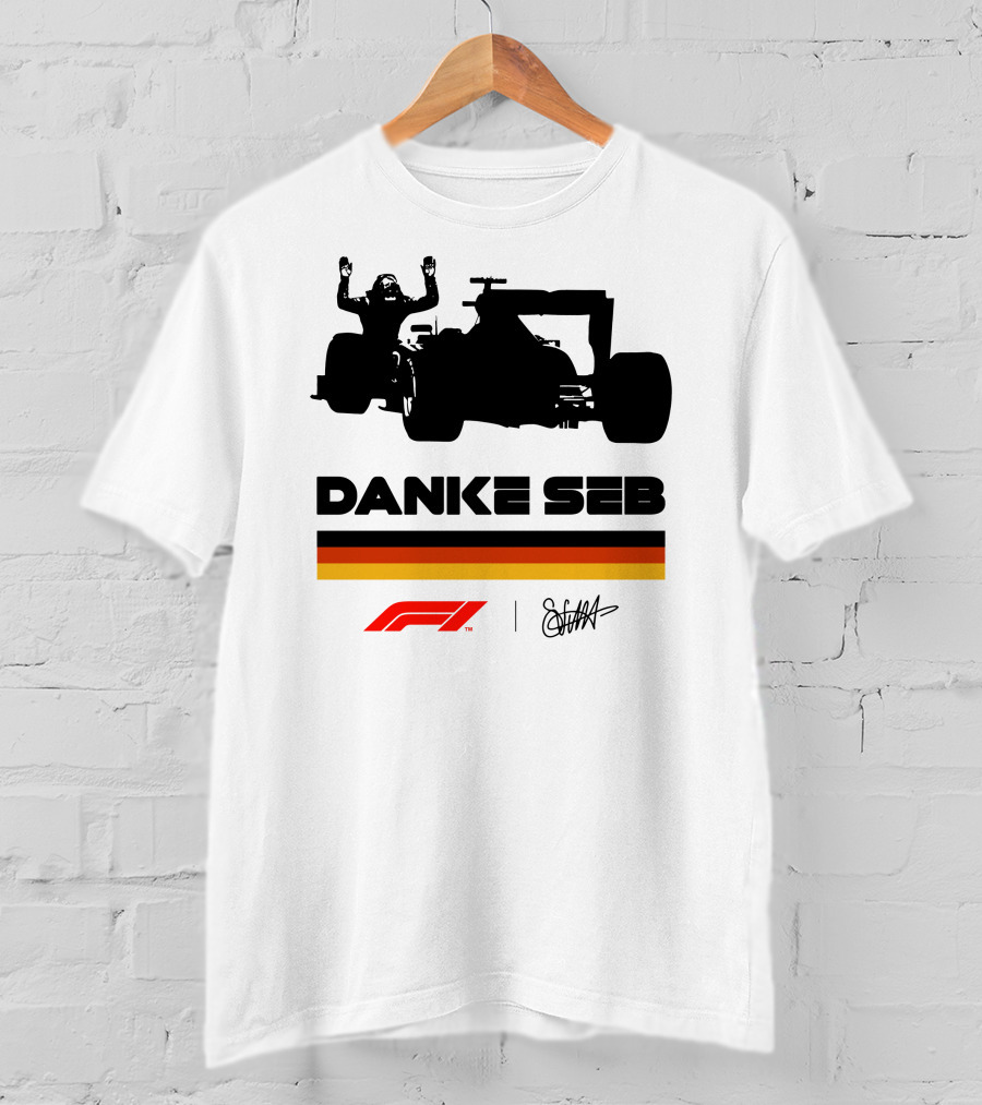 RunWithSeb Danke Seb F1 Formula One T-Shirt