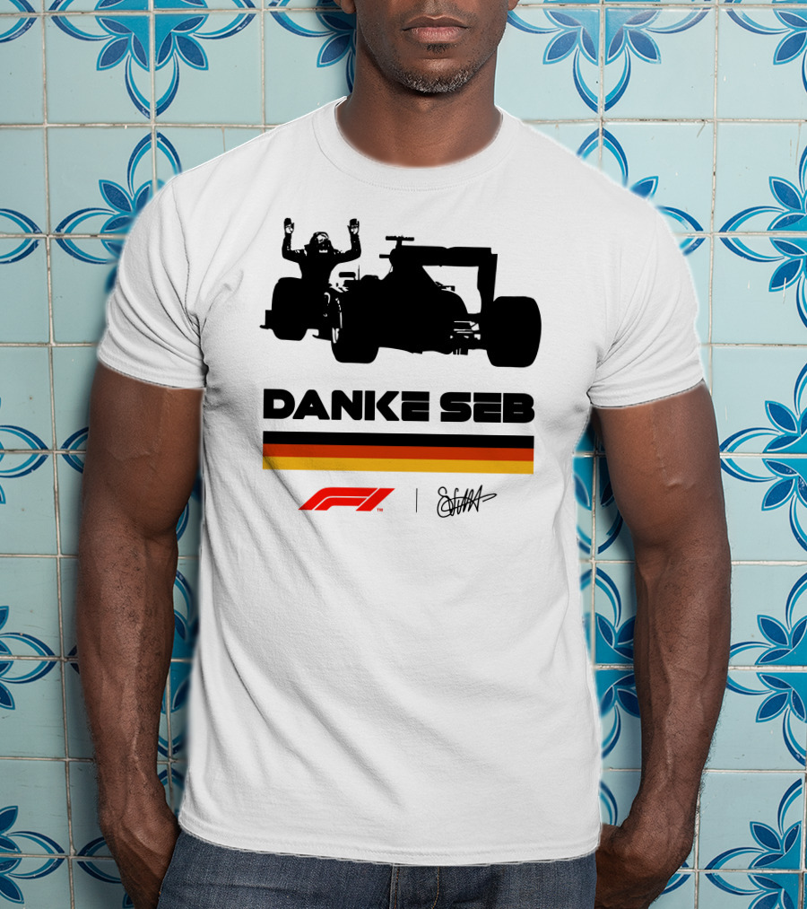 RunWithSeb Danke Seb F1 Formula One T-Shirt