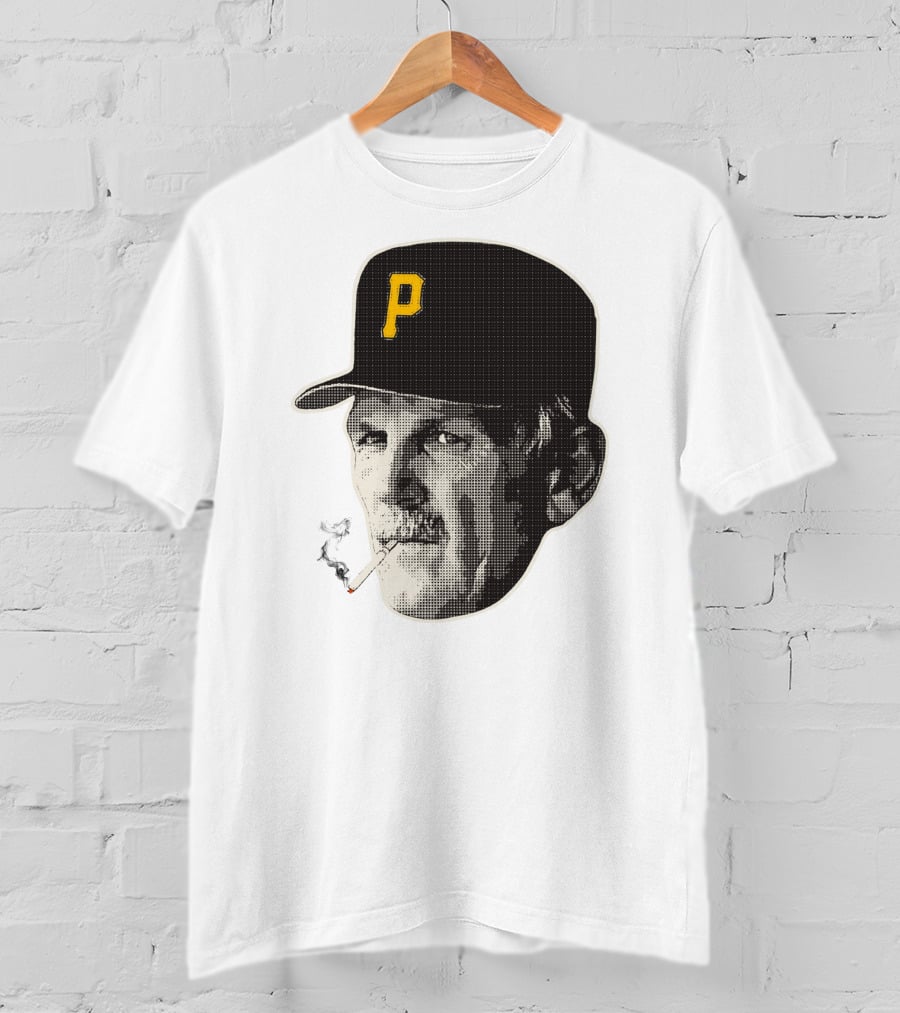 Jimmy Leyland Smoking Pittsburgh Baseball Hat With Cigarette T-Shirt