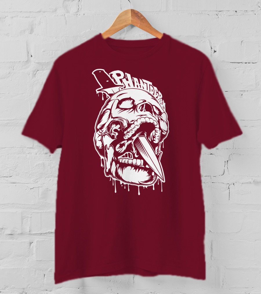 Phantogram Skull With Knife In Mouth T-Shirt
