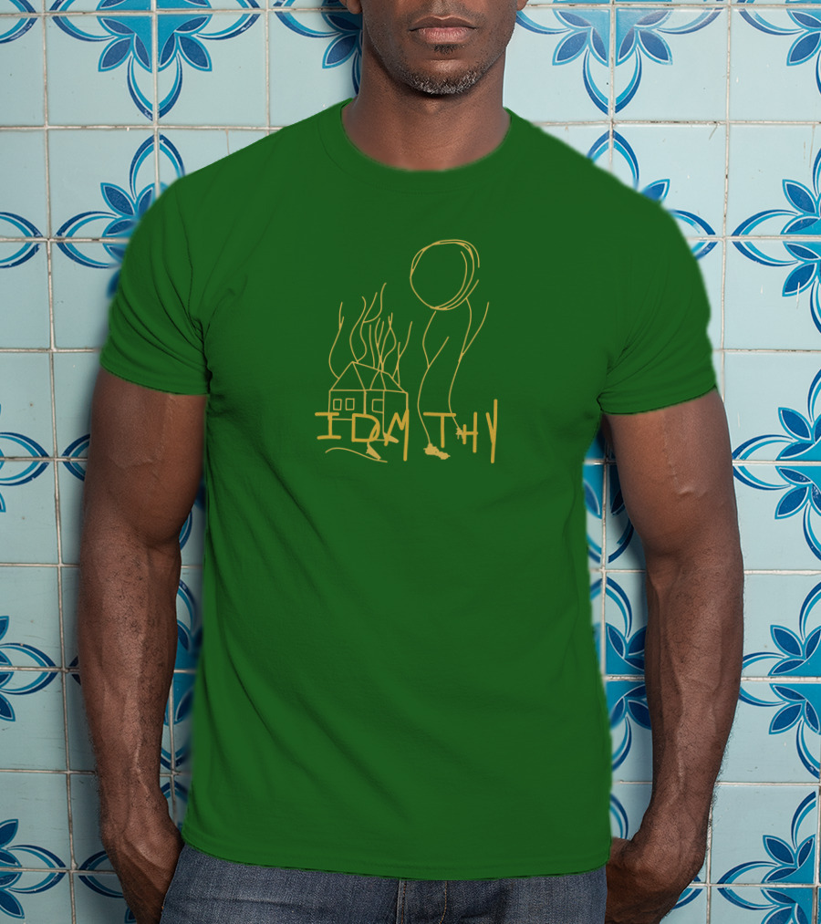 IDMTHY Out Now Drawing House Sun Scene T-Shirt