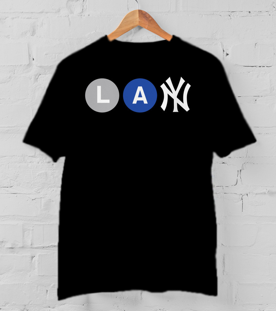 L-Train A-Train New York Yankees Iconic Subway Combination T-Shirt
