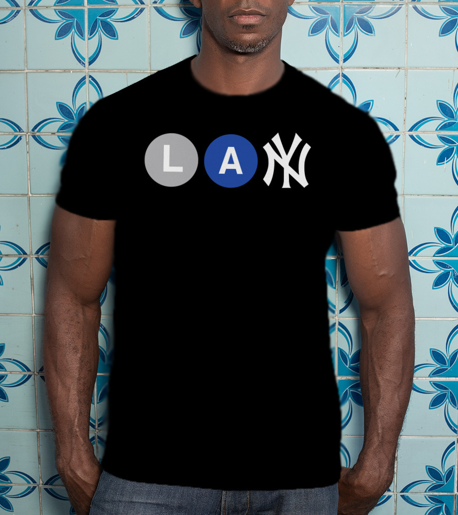 L-Train A-Train New York Yankees Iconic Subway Combination T-Shirt