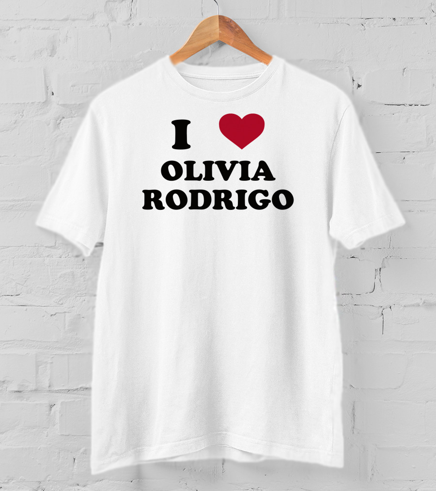 I Love Olivia Rodrigo Heart T-Shirt