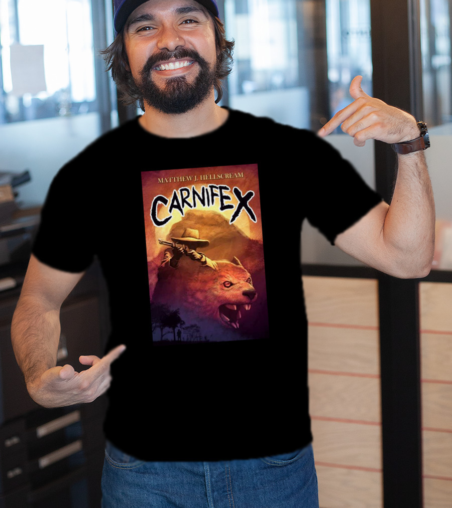 Matthew J Hellscream Carnifex Wild West Beast Hunter Adventure T-Shirt