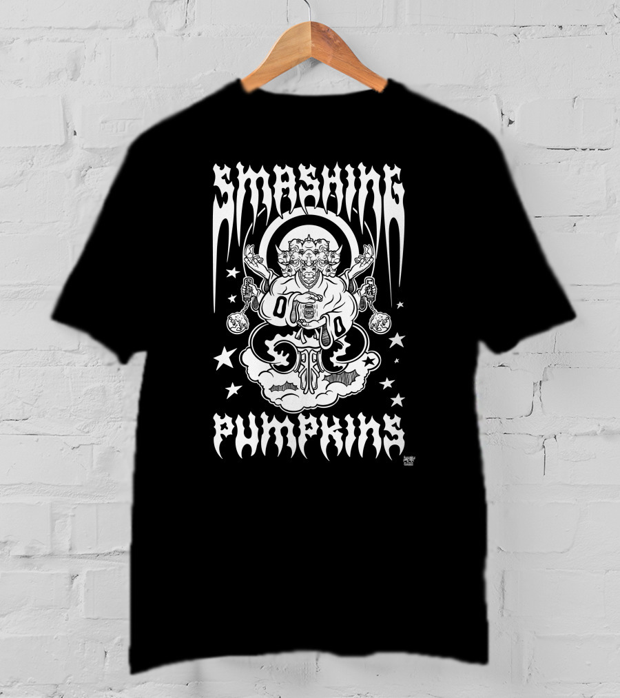 Smashing Pumpkins Rhinoceros Cloud Stars T-Shirt