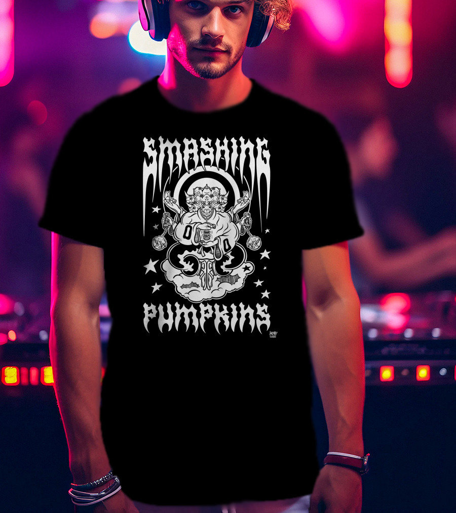Smashing Pumpkins Rhinoceros Cloud Stars T-Shirt