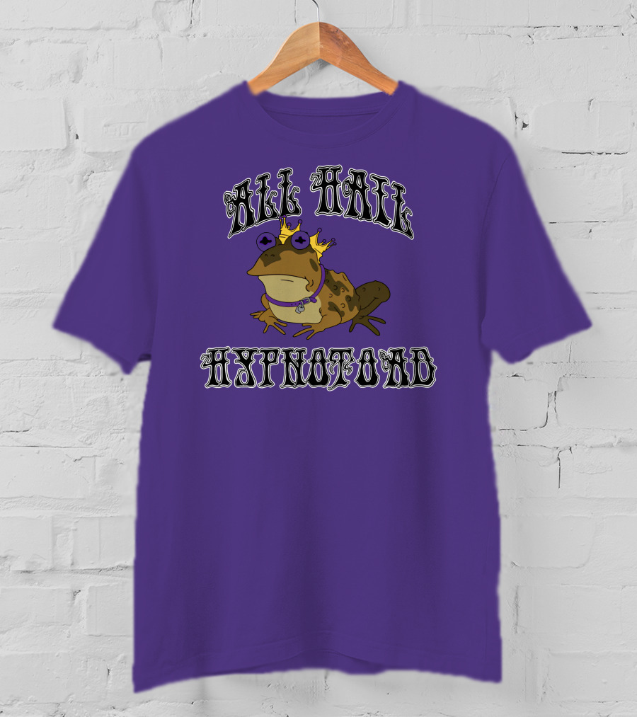 All Hail Hypnotoad Purple Crowned T-Shirt