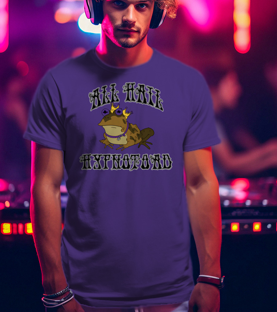 All Hail Hypnotoad Purple Crowned T-Shirt