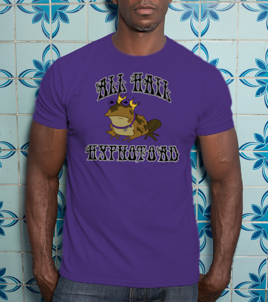 All Hail Hypnotoad Purple Crowned T-Shirt