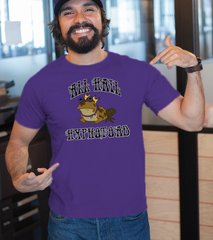 All Hail Hypnotoad Purple Crowned T-Shirt