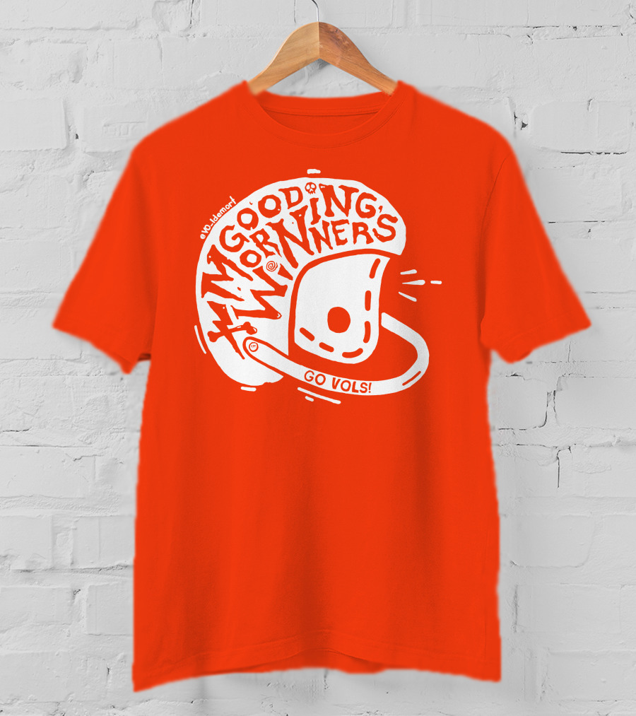 Good Morning Winners Go Vols Football Helmet T-Shirt