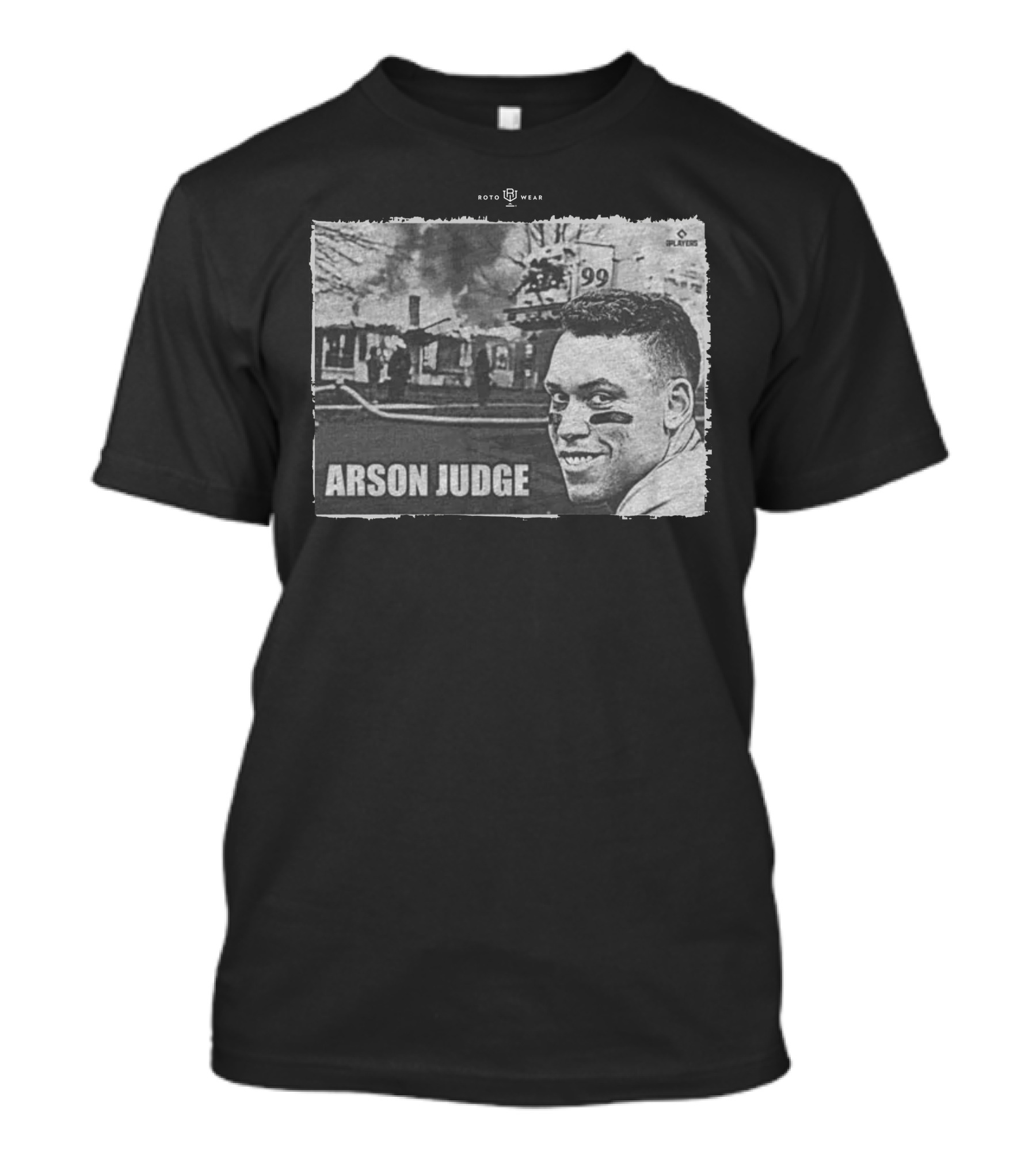 Rotowear Arson Judge Fire Smoke Baseball 99 T-Shirt