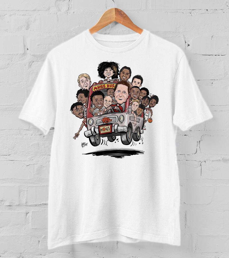 Eric Musselman Muss Bus Hogs Basketball Team Tulsa Next Stop T-Shirt