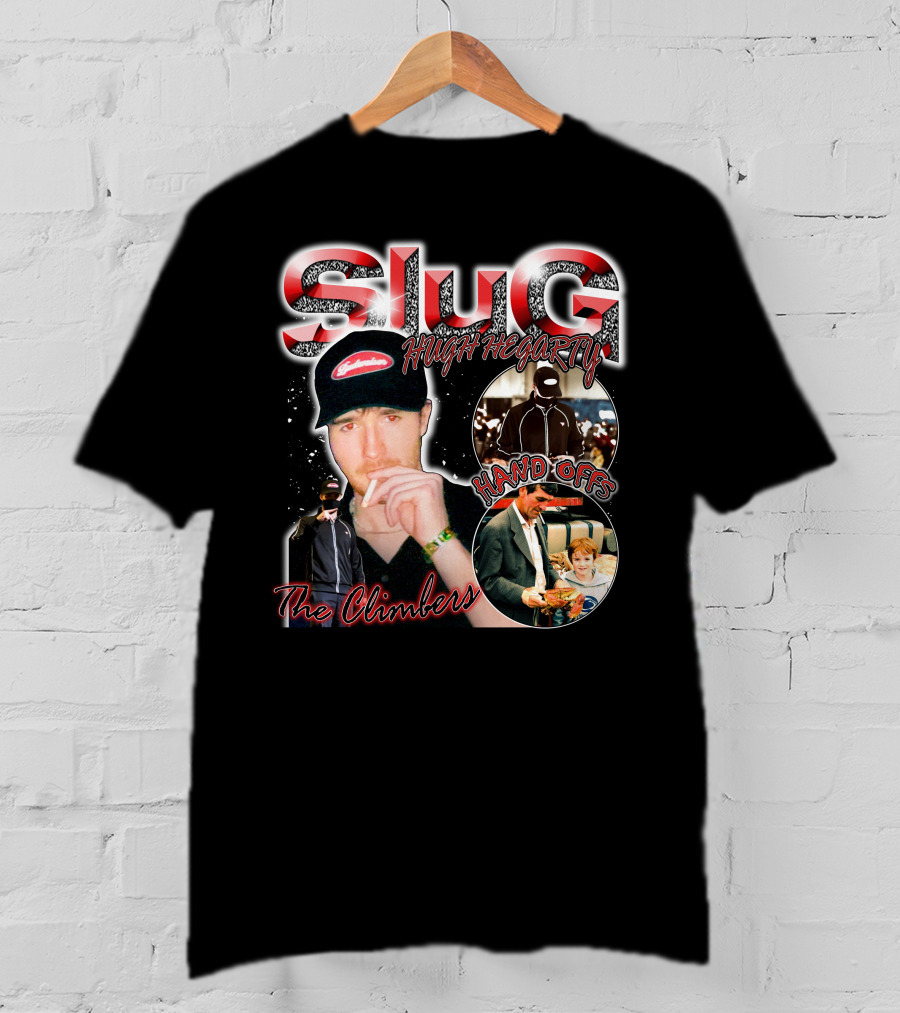 Slug Hugh Hegarty Hand Offs The Climbers Cap And Figures T-Shirt