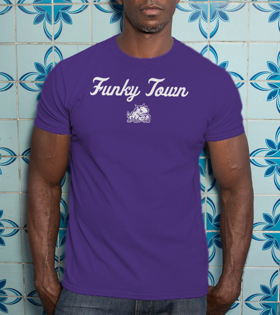 Funky Town TCU Horned Frogs Football Vintage Retro T-Shirt