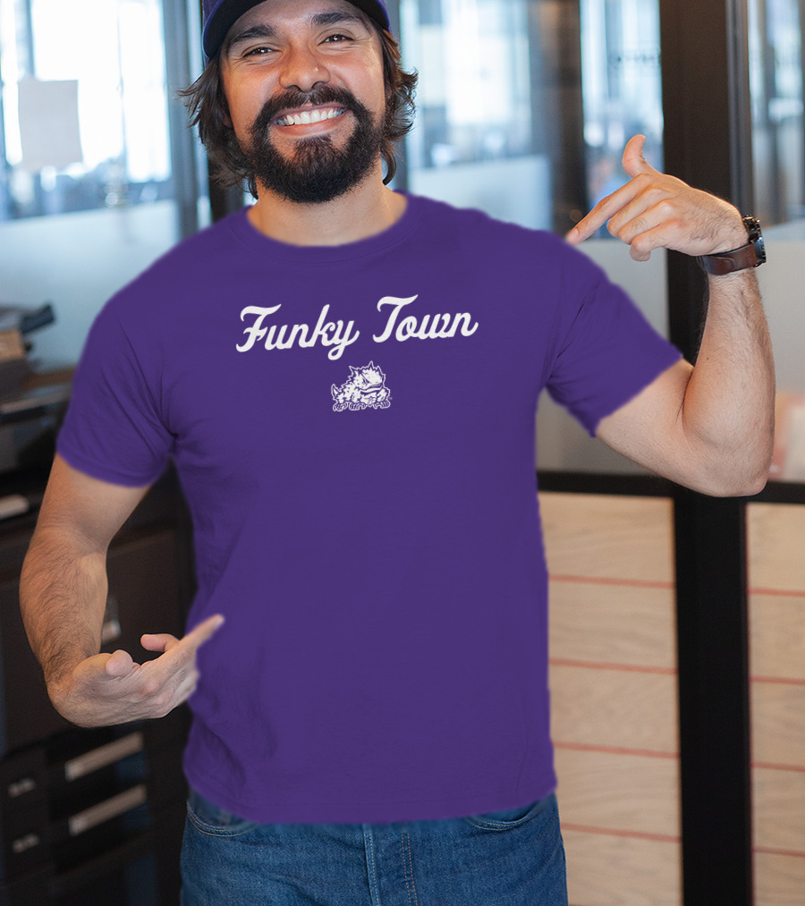 Funky Town TCU Horned Frogs Football Vintage Retro T-Shirt