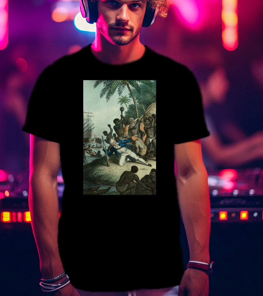 Hawaiians Killed Captain Cook Historic Encounter T-Shirt