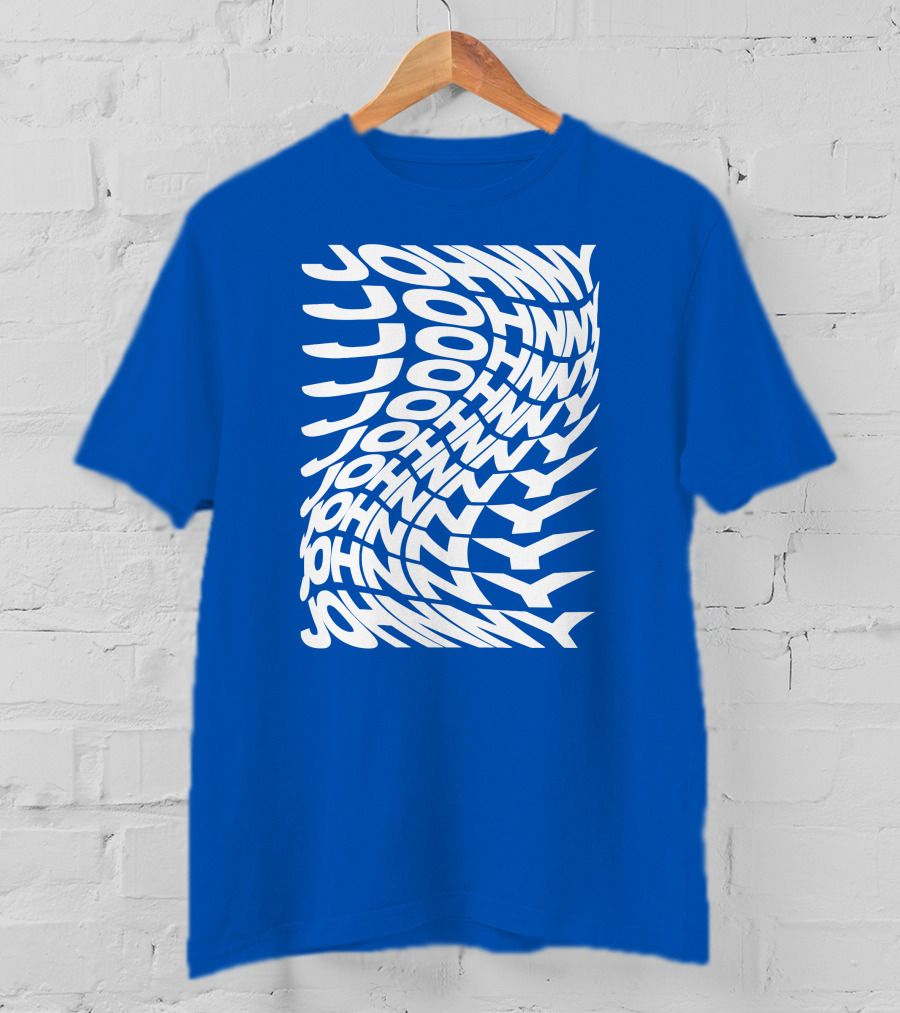Johnny Orlando Johnny Optical Illusion Text T-Shirt