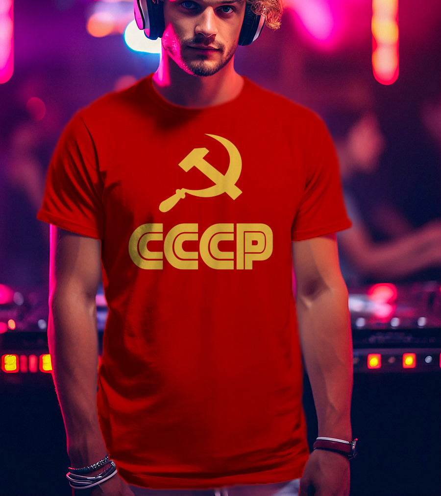 Schotthappens CCCP Soviet Hammer And Sickle Red T-Shirt