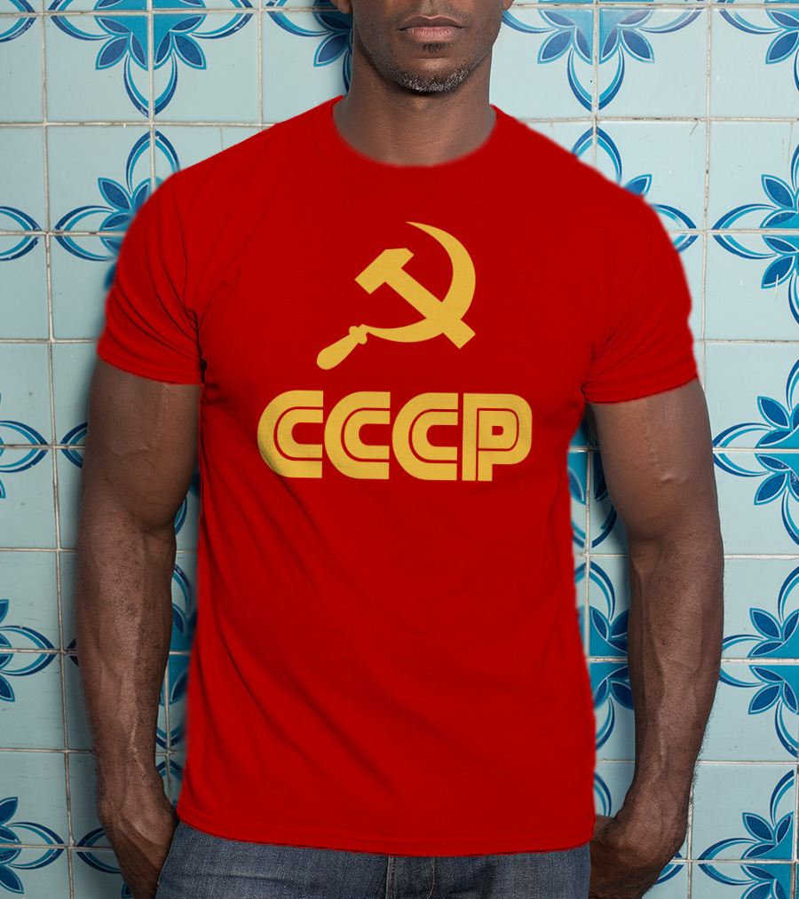 Schotthappens CCCP Soviet Hammer And Sickle Red T-Shirt