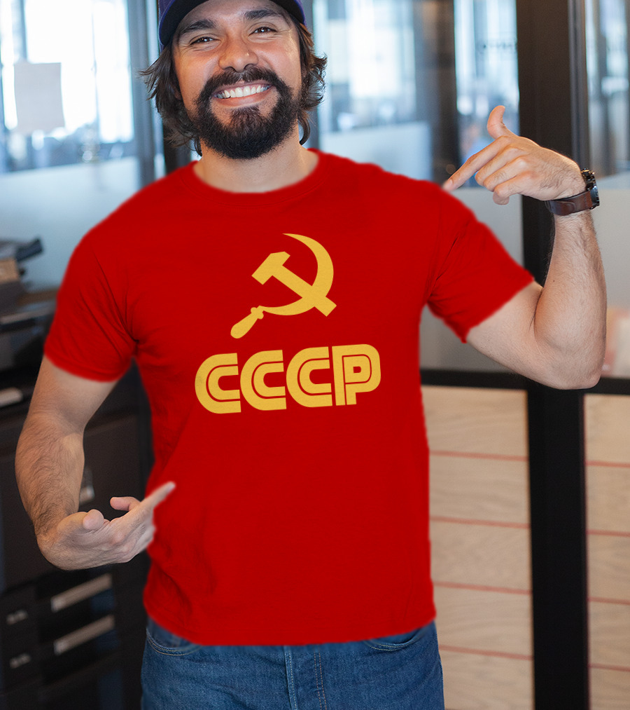 Schotthappens CCCP Soviet Hammer And Sickle Red T-Shirt