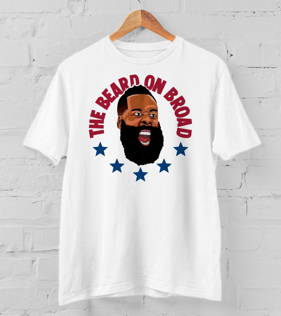 The Beard On Broad Stars James Harden T-Shirt