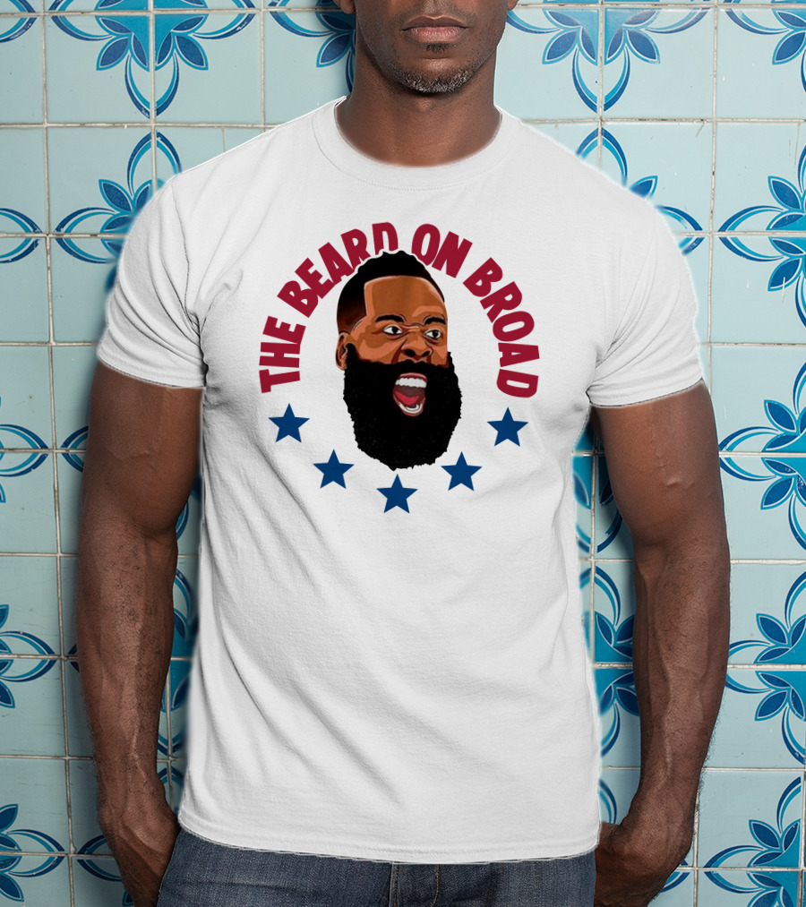 The Beard On Broad Stars James Harden T-Shirt