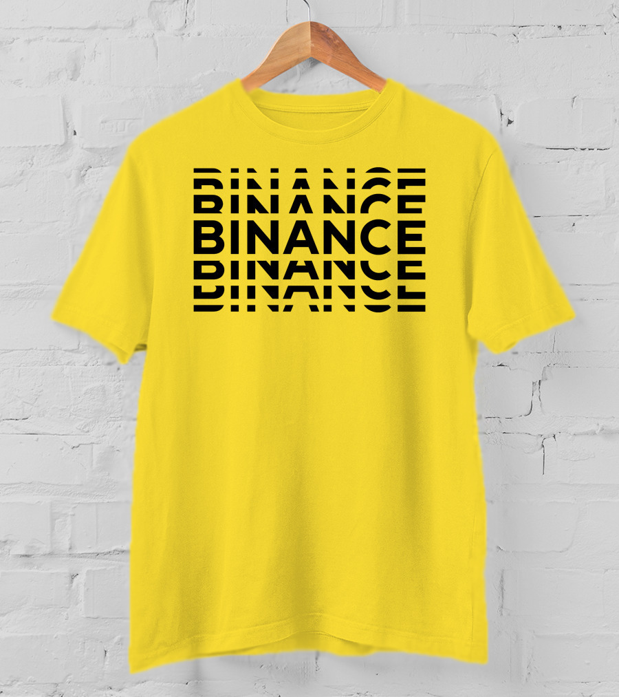 Binance Binance Repeated Bold Text T-Shirt