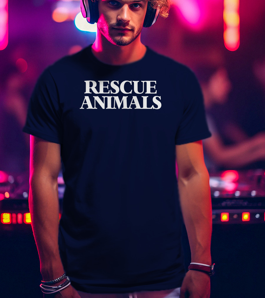 Vintagevegans Rescue Animals T-Shirt