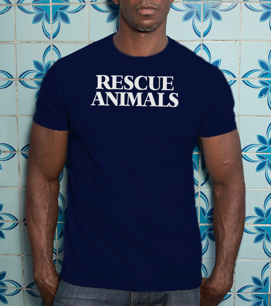 Vintagevegans Rescue Animals T-Shirt