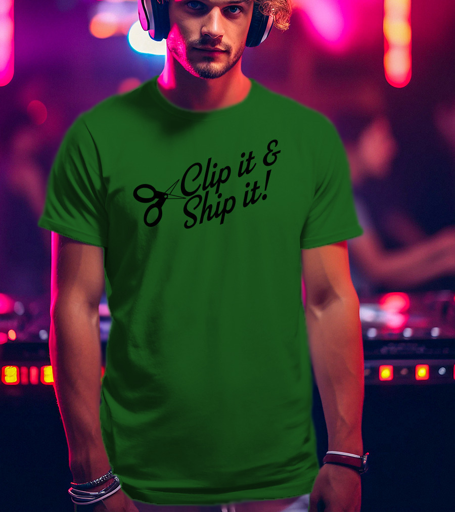 Bringdanoyz Clip It And Ship It Scissors T-Shirt