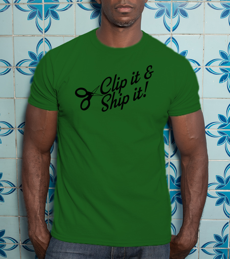 Bringdanoyz Clip It And Ship It Scissors T-Shirt